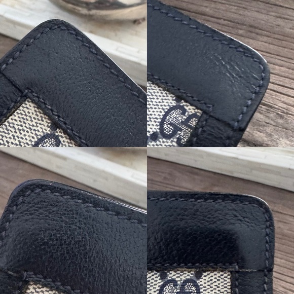 Gucci GG monogram Navy Blue clutch bag - Picture 10 of 13